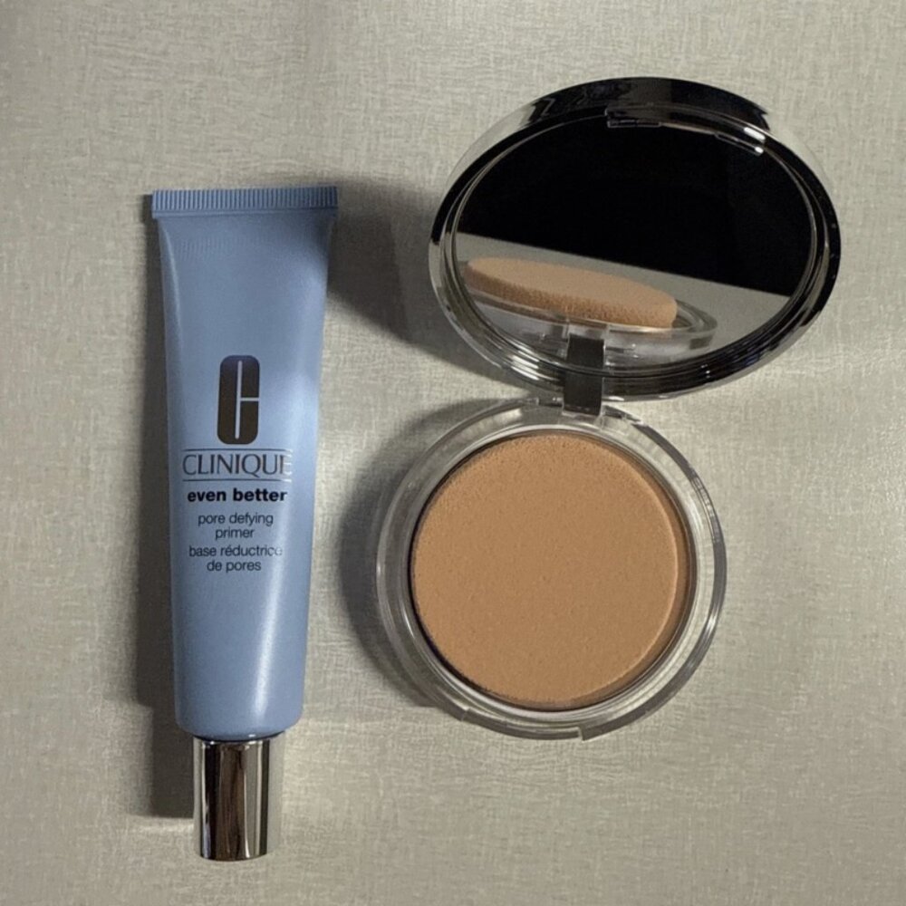 Clinique Bundle Stay-Matte Press Powder + Sheer Even Better™ Pore Defying Primer